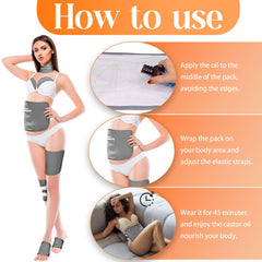 Feet castor oil pack wrap