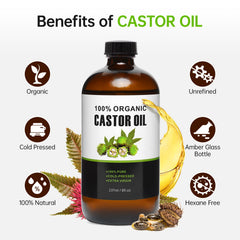 Large castor oil patch for waist/liver area