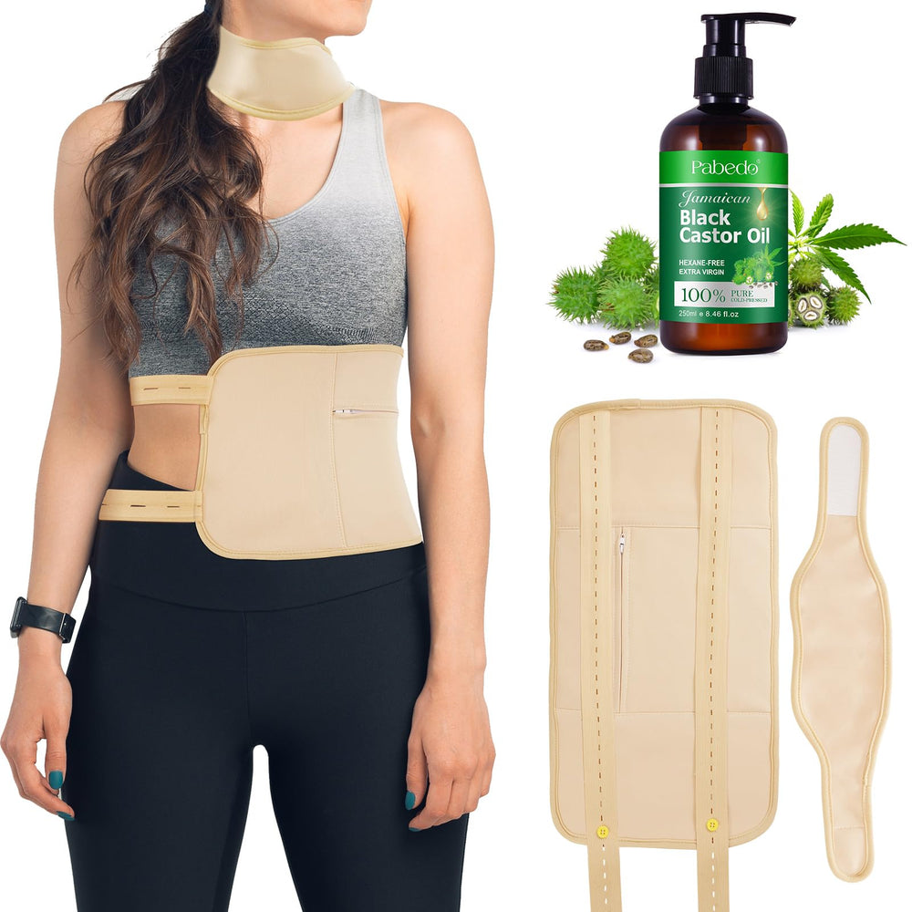 Castor Oil Pack Wrap for neck