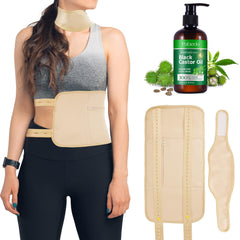 Castor Oil Pack Wrap for neck