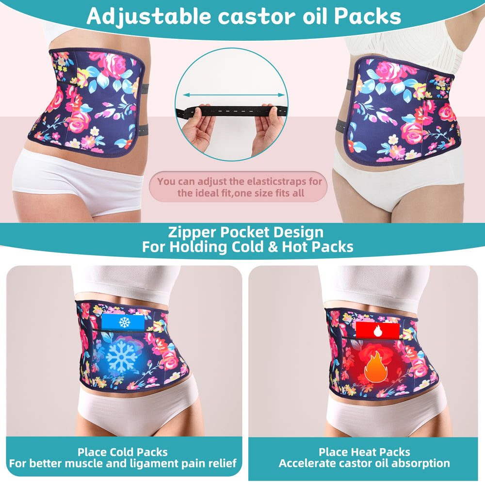 Chest castor oil packs (pair) for chest area