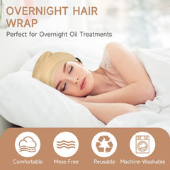 Hair wrap preventing pillow contact during sleep