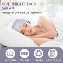 Pillow-safe, leak-proof cap designed for sleeping