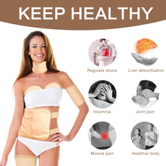 Castor oil pack wrap for thyroid