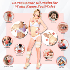 Waist castor oil pack wrap