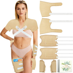 Castor oil pack wrap for shoulders