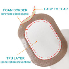 Belly button patch with dimensions 7.9 x 5.5 inches