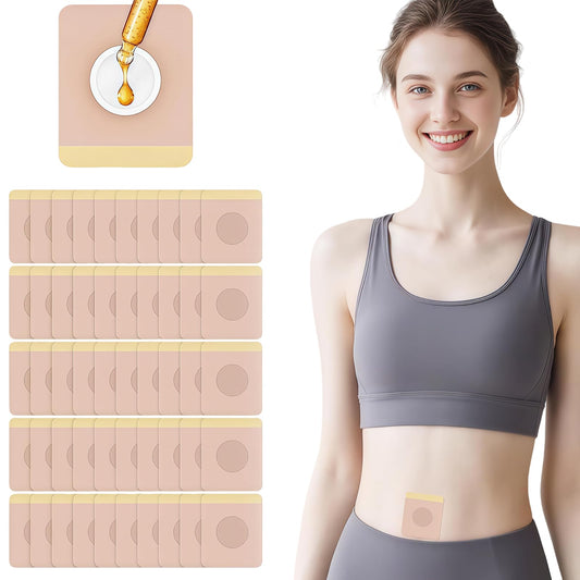Castor Oil Patches Beige – 50 pcs pack front view