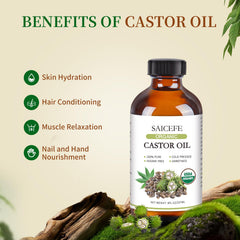 Eyelash kit included for easy castor oil application