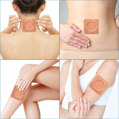 Anti-leakage castor oil pads close-up with 2mm cotton core