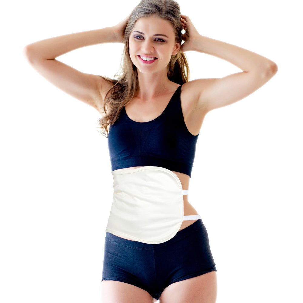 Castor Oil Pack Wrap with Organic Cotton in white