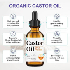 Self-adhesive castor oil patches for neck or shoulders