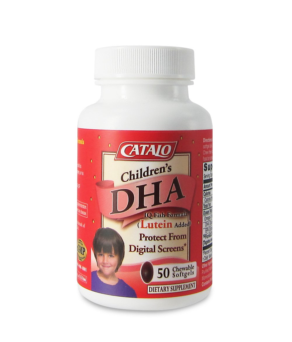 Illustration showing DHA and EPA omega-3 ingredients for kids