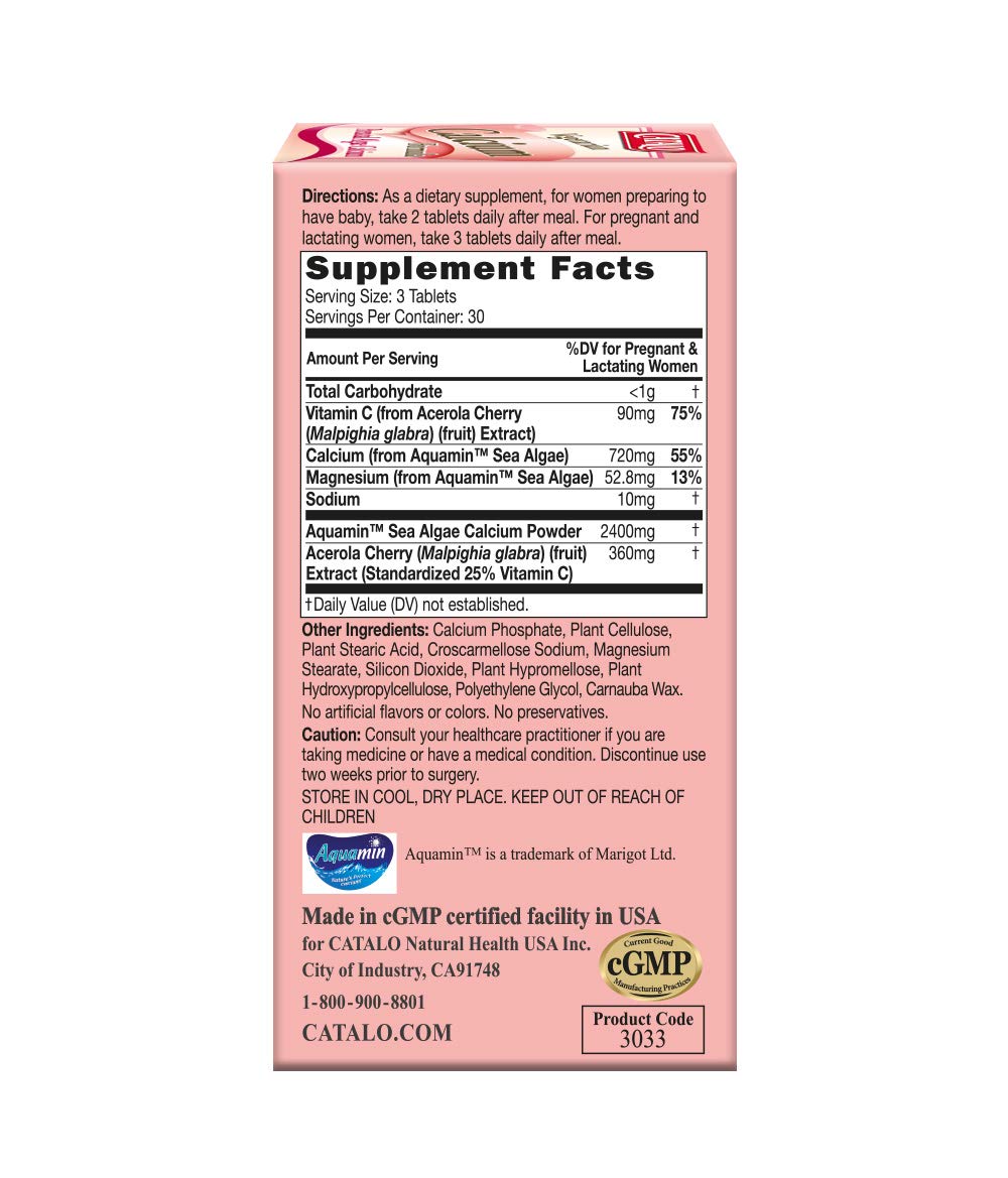 Red algae calcium sourced from Iceland for women