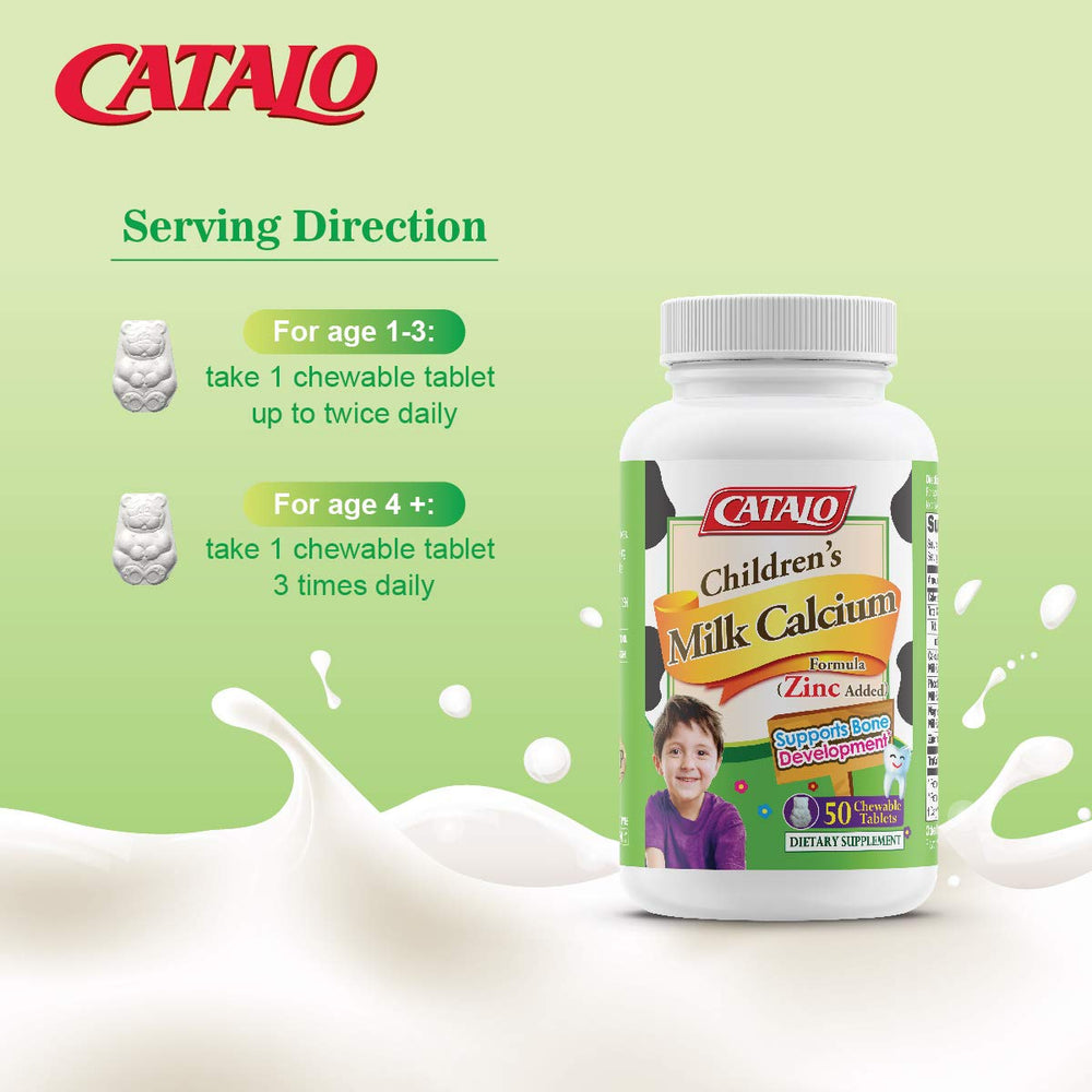 Vanilla-flavored calcium chewables for children