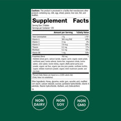 Label on Catalyn bottle highlighting non-dairy and non-soy