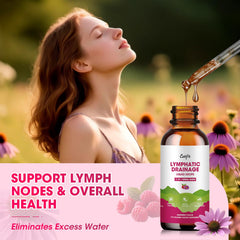 Catfit Lymphatic Drainage Drops bottle label with non-GMO claim