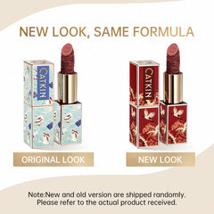 Catkin Lipstick outer case inspired by traditional painting artwork detail.