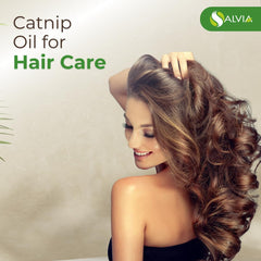 Aromatherapy setup with Catnip essential oil bottle