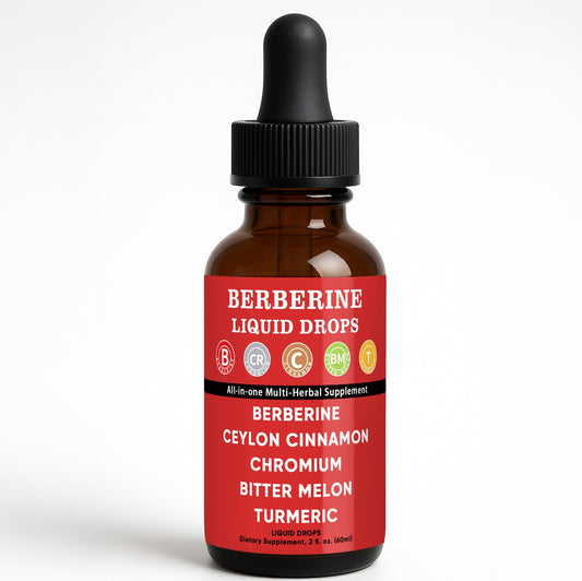 Cavora Ceylon Cinnamon Berberine Liquid Drops bottle on white background