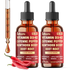 Two Cayenne Pepper Liquid Drops 30ml bottles (120-day supply)