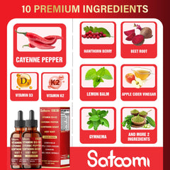 Front label highlighting vitamins D3 and K2