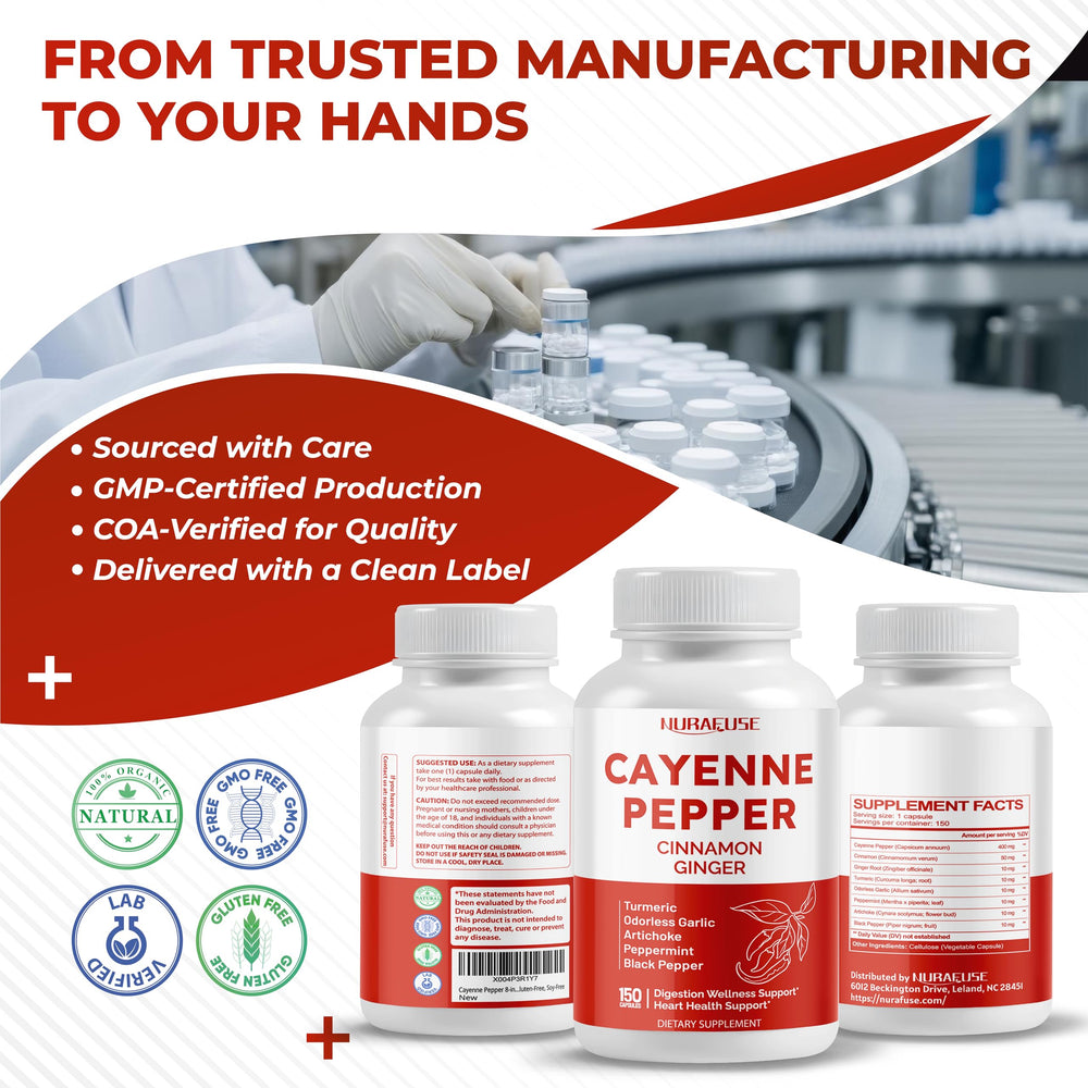 GMP-certified manufacturing facility for Nurafuse products