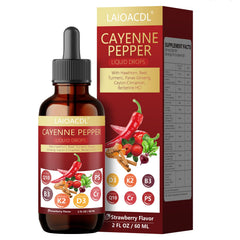 Cayenne Pepper Drops bottle with strawberry flavor
