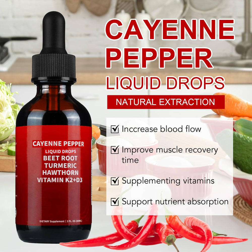 Beetroot and turmeric ingredients featured in Cayenne Pepper Drops