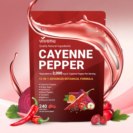Cayenne Pepper Softgels 240-count bottle hero
