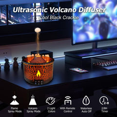 Volcano flame and mist modes on Cechlicht diffuser