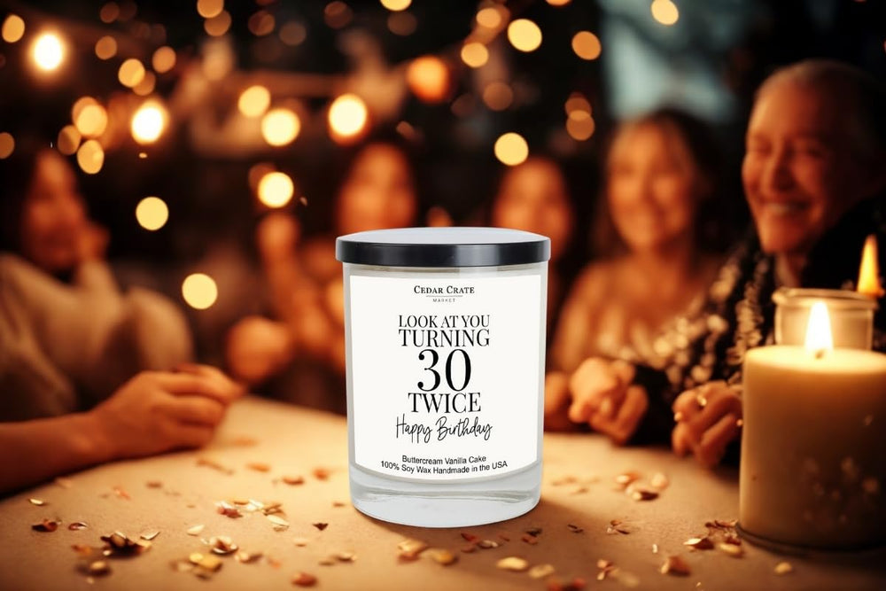 Hand-poured soy wax candle handmade in USA