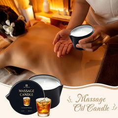 Cedar Sandalwood massage candle jar