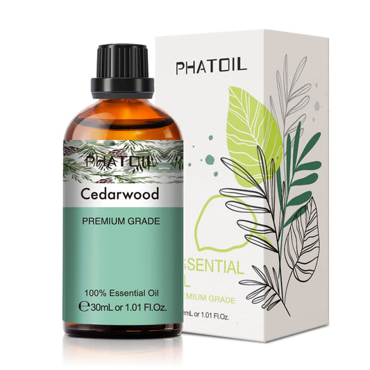 30ml Cedarwood essential oil bottle with dropper