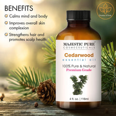 Cedarwood essential oil suitable for diffuser and aromatherapy