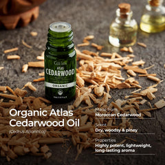 Cedarwood oil for thicker-looking hair