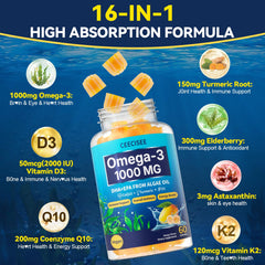 Algae based DHA and EPA illustration