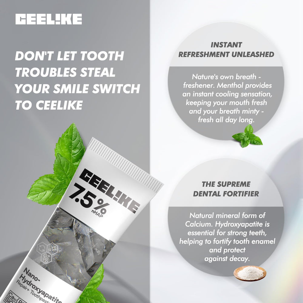 Kids CEELIKE hydroxyapatite toothpaste tube