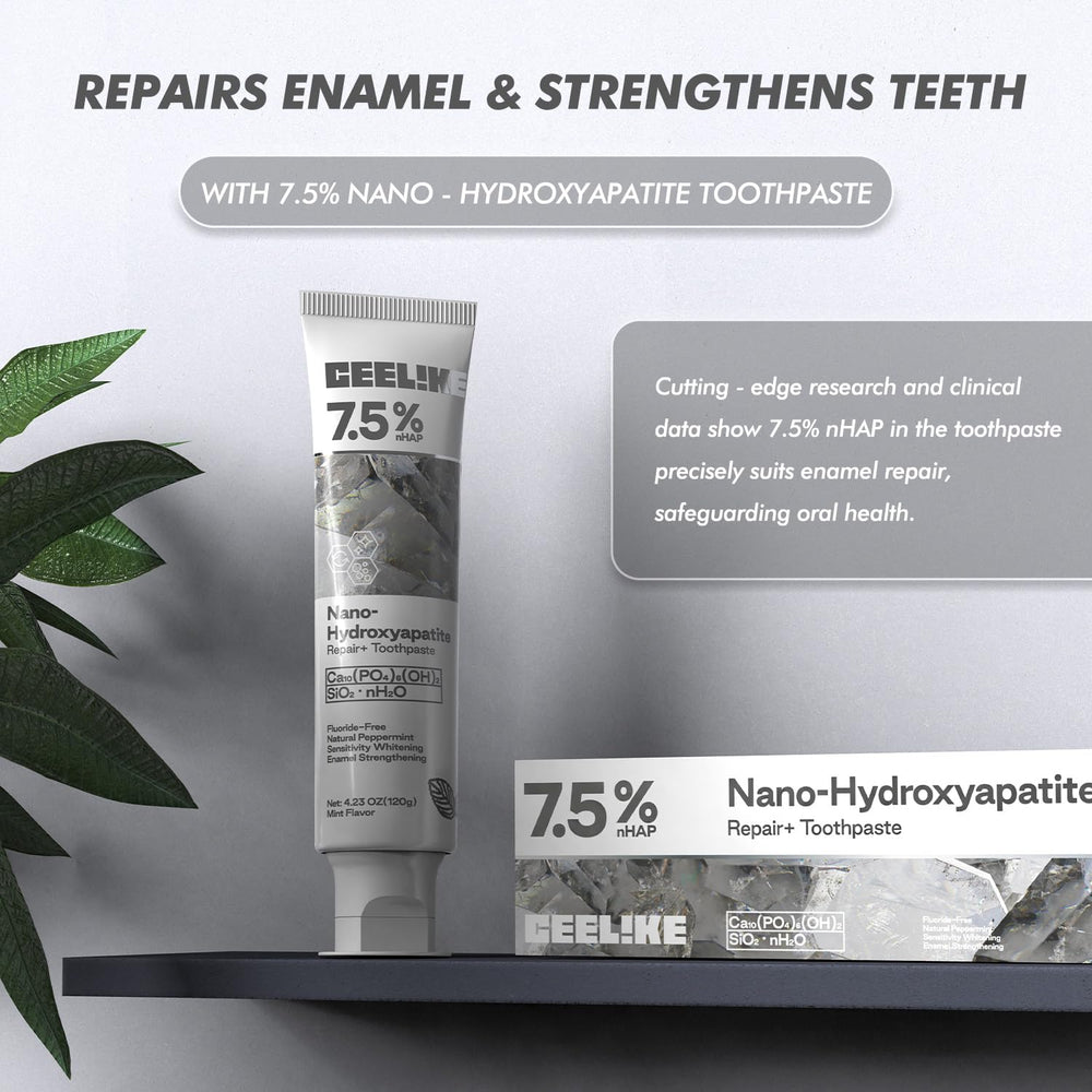 Back view of CEELIKE toothpaste set packaging