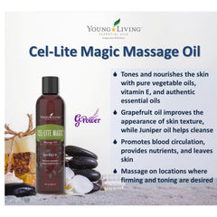 Juniper essential oil in Cel-Lite Massage Oil blend