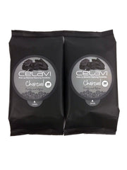 Celavi Charcoal Makeup Remover Wipes front-pack view for quick cleansing on the go