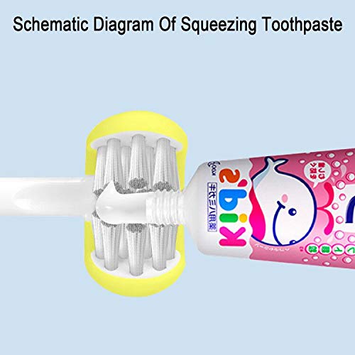 Three-sided bristle design close-up