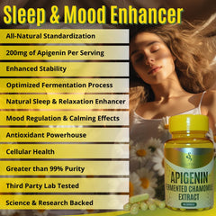 Close-up of CellFend Apigenin capsules