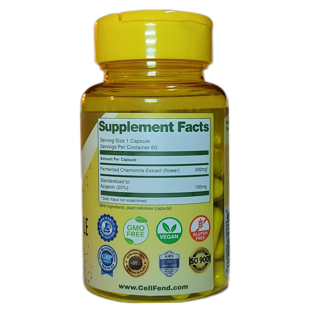 Certificate of third-party lab testing for CellFend Apigenin