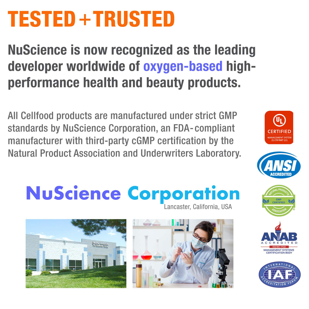 Label shows gluten-free, thiaminase-free and non-GMO ingredients