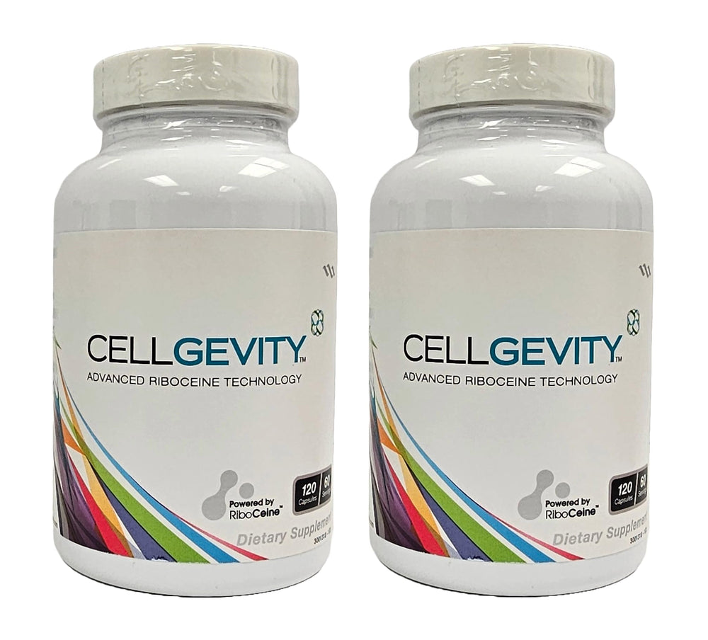 Cellgevity bottle label highlighting RiboCeine