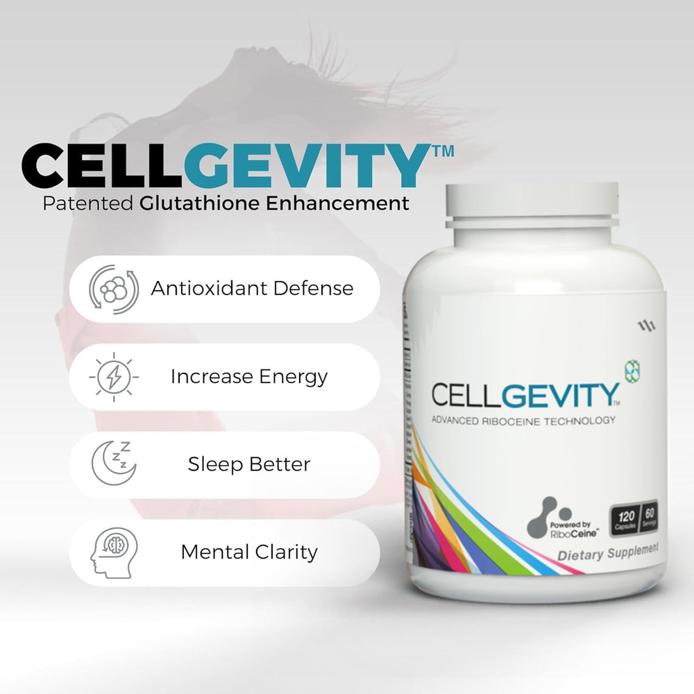 Close-up of Cellgevity capsules