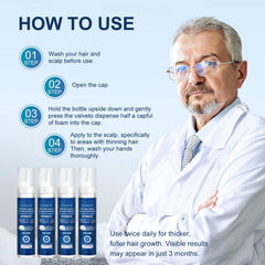 Celtrum unscented minoxidil foam indicating fragrance-free formula for sensitive users.