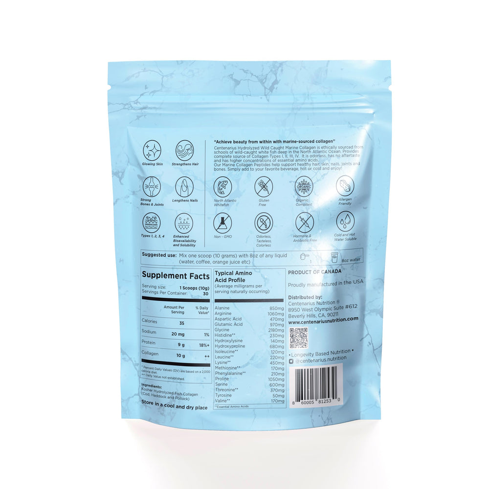 Collagen powder added to smoothie