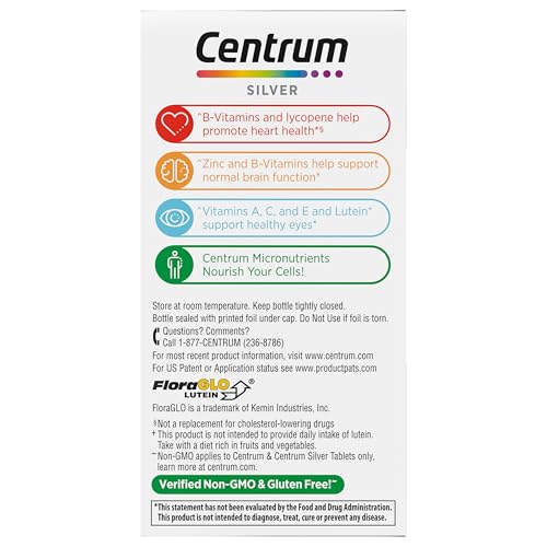 Centrum Silver logo close-up on packaging